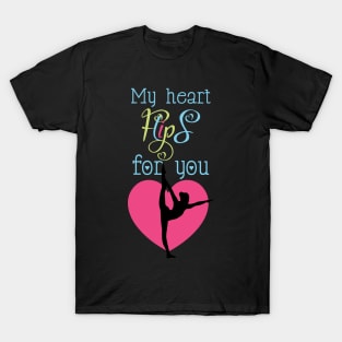 Contortionist T-Shirt Cute Valentines Day Gymnast Yoga Gift T-Shirt